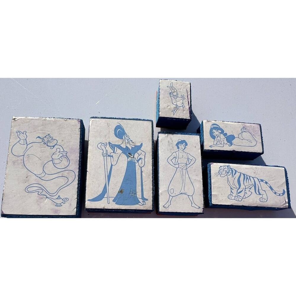 -CRAFT STAMPS Vintage Foam Disneys Aladdin Stamps